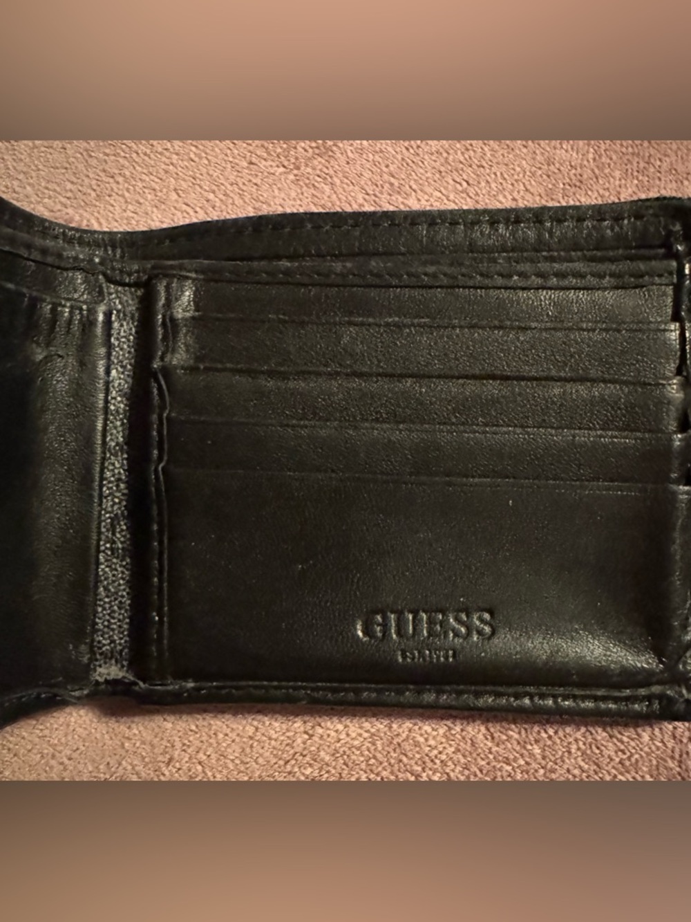 Guess Grey Textured Wallet with Subtle Monogram Pattern - Picture 8 of 14